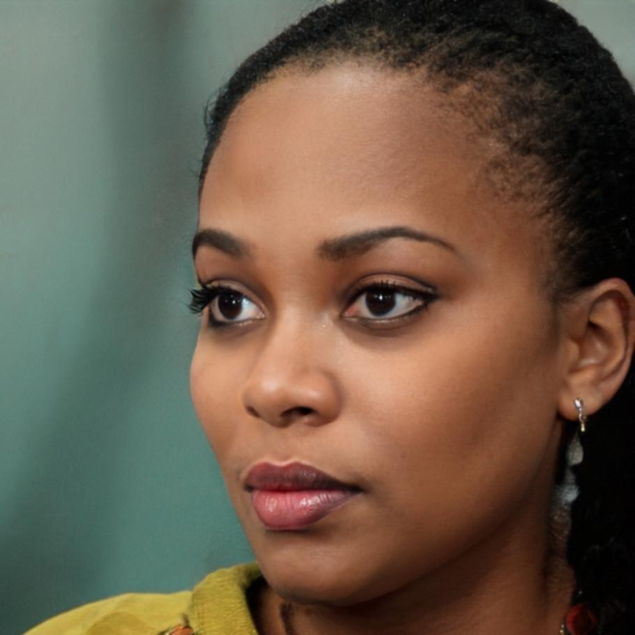 Portrait of satisfied client Rhiannon Papadopoulos